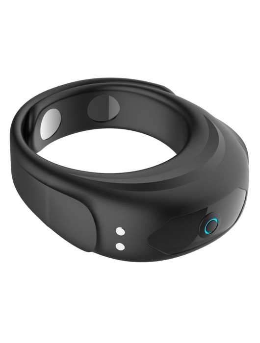 Черное эрекционное виброкольцо на ремешках - Boys of Toys - в Обнинске купить с доставкой