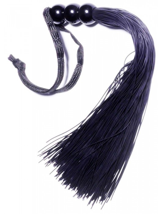 Черная силиконовая плетка - 25,4 см. - Boys of Toys - купить с доставкой в Обнинске