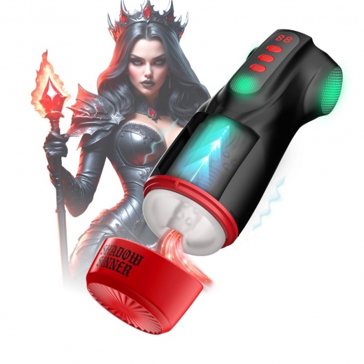 Интерактивный мастурбатор Raven с вакуумом, вибрацией и подсветкой - Shots Media BV - в Обнинске купить с доставкой