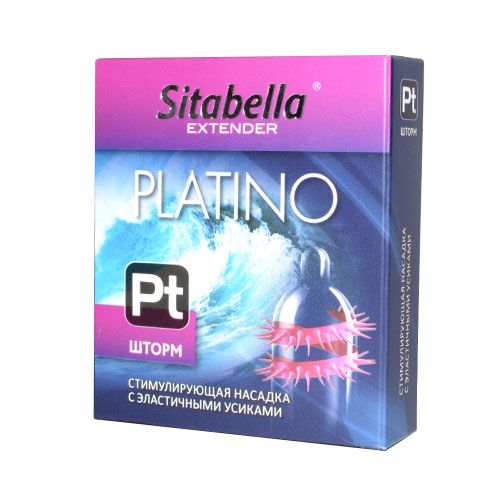 Стимулирующая насадка со спиралью из усиков Platino  Шторм - Sitabella - купить с доставкой в Обнинске