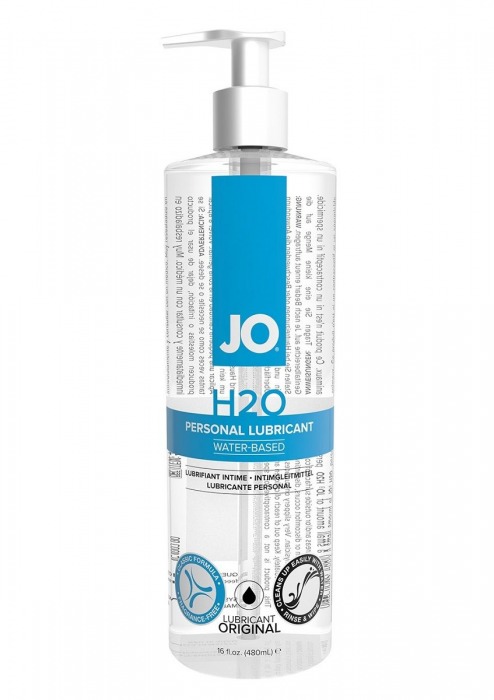 Лубрикант на водной основе JO Personal Lubricant H2O с дозатором - 480 мл. - System JO - купить с доставкой в Обнинске