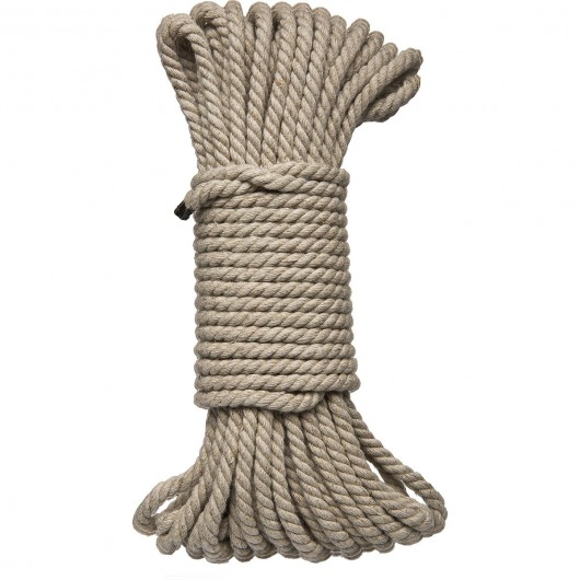 Бондажная пеньковая верёвка Kink Bind   Tie Hemp Bondage Rope 50 Ft - 15 м. - Doc Johnson - купить с доставкой в Обнинске