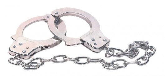 Наручники из металла с длинной цепочкой CHROME HANDCUFFS METAL HANDCUFFS W. KEY - NMC - купить с доставкой в Обнинске