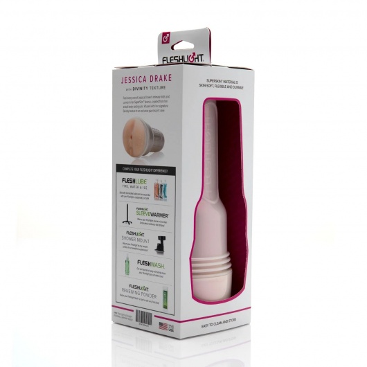 Мастурбатор-вагина Fleshlight Girls - Jessica Drake Heavenly - Fleshlight - в Обнинске купить с доставкой