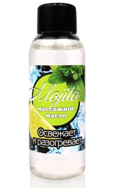 Массажное масло для тела Mojito с ароматом лайма - 50 мл. - Биоритм - купить с доставкой в Обнинске