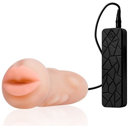 Мастурбатор-ротик с вибрацией REALSTUFF VIBRATING MASTURBATOR MOUTH - Dream Toys - в Обнинске купить с доставкой