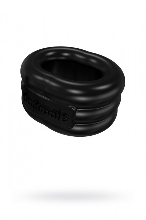Чёрное эрекционное виброкольцо Stretch - Bathmate - в Обнинске купить с доставкой