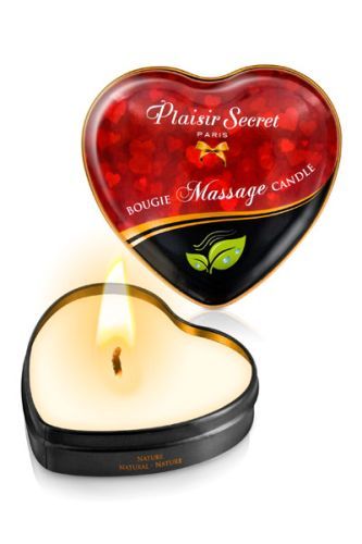 Массажная свеча с нейтральным ароматом Bougie Massage Candle - 35 мл. - Plaisir Secret - купить с доставкой в Обнинске