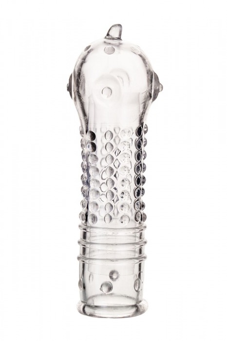 Прозрачная закрытая насадка на пенис TOYFA A-Toys - 14,7 см. - A-toys - в Обнинске купить с доставкой