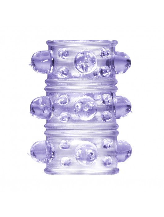 Фиолетовая насадка на пенис Rings Armour - Lola Games - в Обнинске купить с доставкой