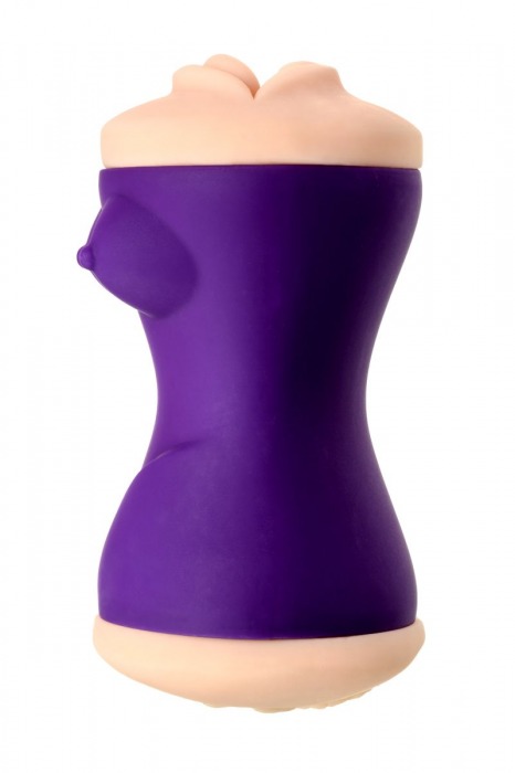 Двухсторонний мастурбатор JOS YARA в фиолетовой колбе - JOS - в Обнинске купить с доставкой