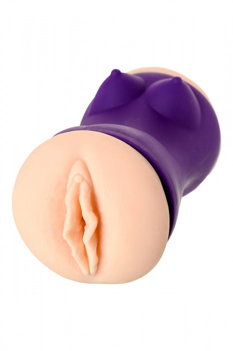 Двухсторонний мастурбатор JOS YARA в фиолетовой колбе - JOS - в Обнинске купить с доставкой
