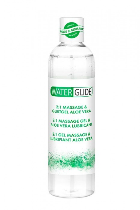 Гель-смазка 2-в-1 MASSAGE   LUBRICANT ALOE VERA - 300 мл. - Waterglide - купить с доставкой в Обнинске