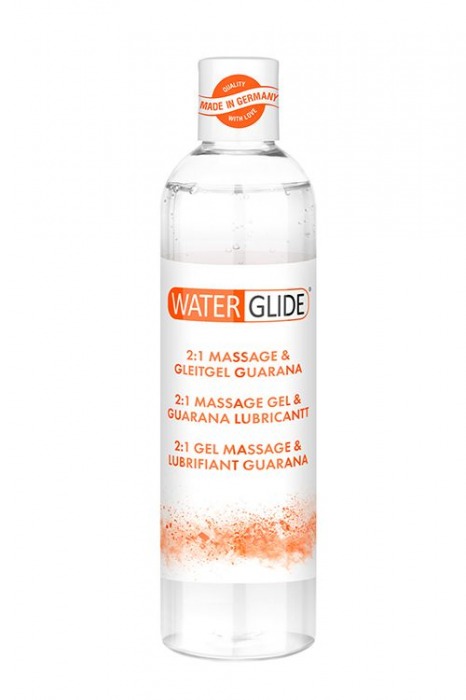 Гель-смазка 2-в-1 MASSAGE   LUBRICANT GUARANA - 300 мл. - Waterglide - купить с доставкой в Обнинске