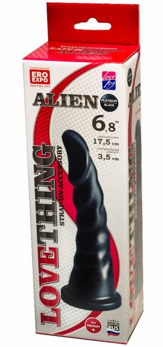 Насадка для трусиков харнесс Alien - 17,5 см. - LOVETOY (А-Полимер) - купить с доставкой в Обнинске