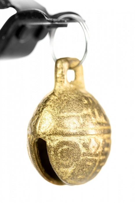 Черно-золотистые зажимы для сосков TOYFA Theatre - ToyFa - купить с доставкой в Обнинске