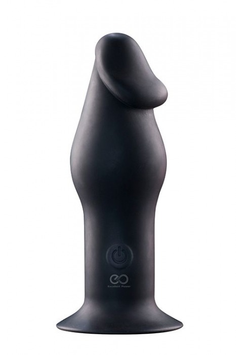 Черный анальный вибромассажер 5INCH RECHARGEABLE BUTTPLUG - 12,7 см. - NMC