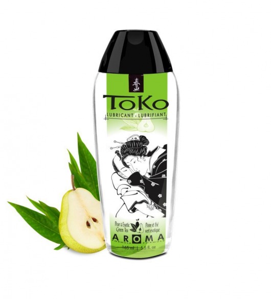 Интимный гель TOKO Pear   Exotic Green Tea с ароматом груши и зеленого чая - 165 мл. - Shunga - купить с доставкой в Обнинске