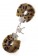 Леопардовые наручники METAL HANDCUFF WITH PLUSH LEOPARD - Dream Toys - купить с доставкой в Обнинске