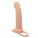 Телесная насадка для двойного проникновения Rechargeable Ribbed Dual Penetrator с вибрацией - California Exotic Novelties - купить с доставкой в Обнинске