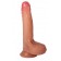 Телесный реалистичный фаллоимитатор из двухслойного силикона - 18 см. - Feelin